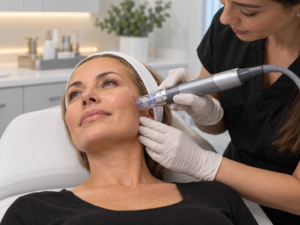 VIVACE radiofrequency microneedling treatment for fine lines, skin texture, and acne scarring